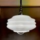 Mid Century white glass pull down  pendant lamp