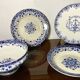 4 old Moustiers plates