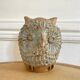 Pique flowers owl zoomorphic ceramic owl 70