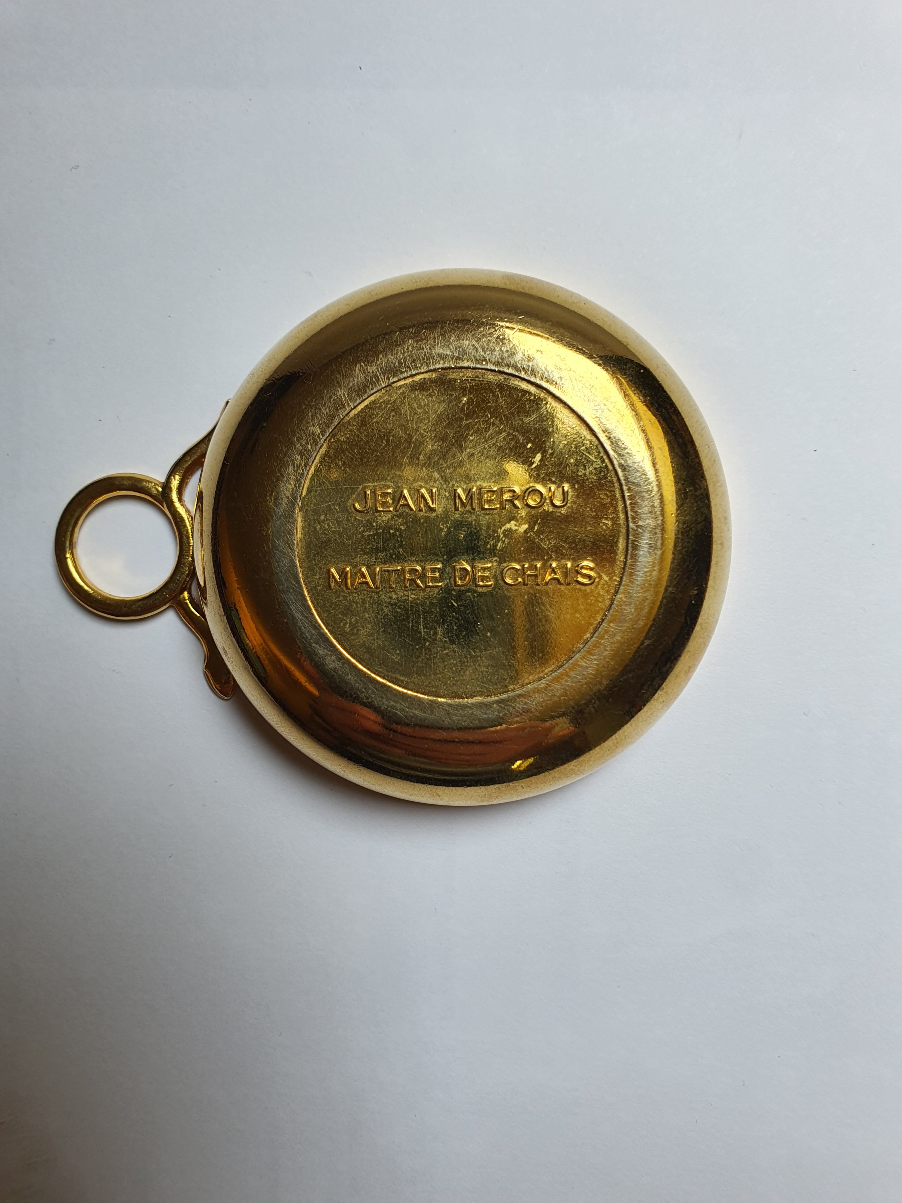 French vintage metal grape wine tester