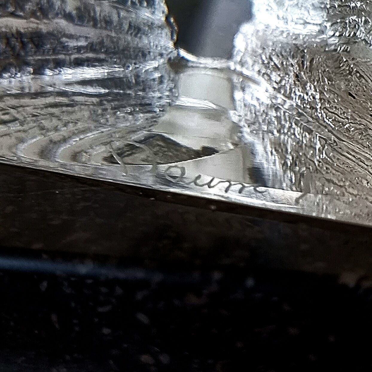 Lamp "Cratères" crystal Daum, circa 1960