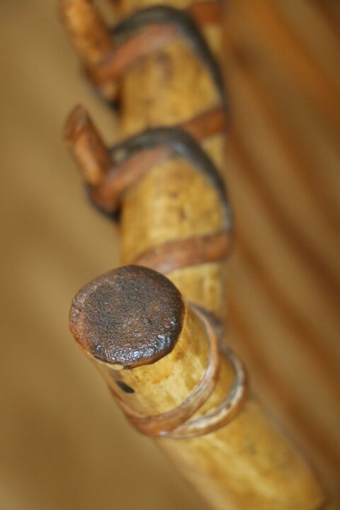 Rattan magazine holders