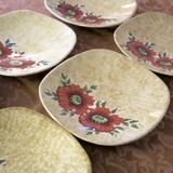 6 antique dessert plates in very good condition