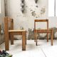 Duo de chaises en pin, style Les Arcs
