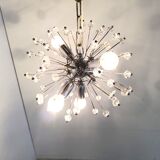 Mid century glass sputnik chandelier by Emil Stejnar, 1970s