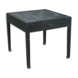 Table carrée ancienne bois laqué