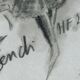 Drawing by Karl Lagerfeld for Fendi