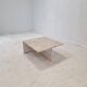 Square Travertine Coffee Table by Up & Up Italy, 1970s
