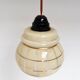 Set of 2 vintage ceiling lamps with golden lines, 1960s