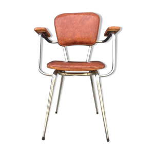 fauteuil skaï vintage