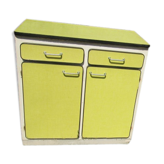 Yellow formica buffet