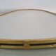 Vintage ovoid mirror with gold and black edges - 1960s