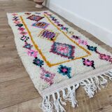 Handmade wool Berber rug 165 X 70 CM