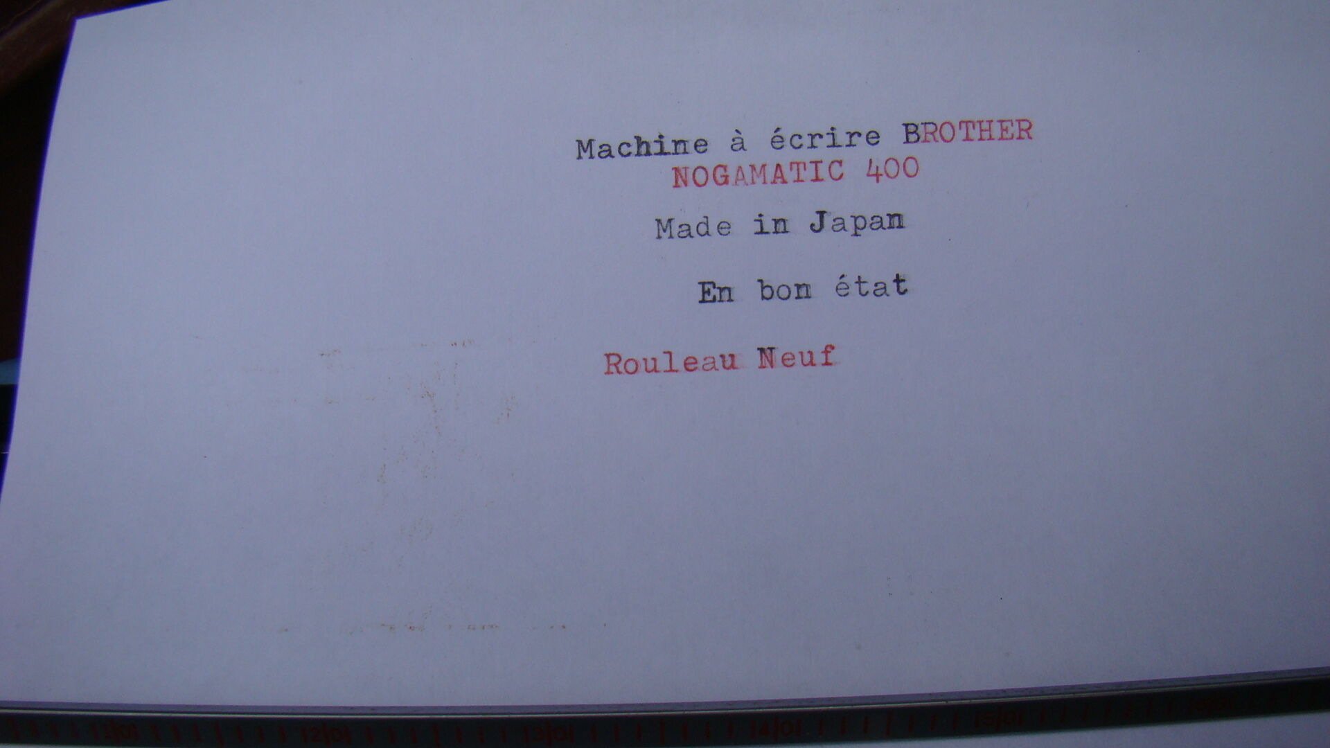 Machine à écrire Brother Nogamatic 400 Made in Japan 70