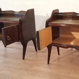 1950s Rosewood Nightstands, Mid Century Designer Nightstand