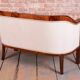 Biedermeier Seating Set in Walnut and Ebony, Austria, 1820s, Set of 3