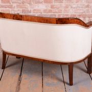 Biedermeier Seating Set in Walnut and Ebony, Austria, 1820s, Set of 3