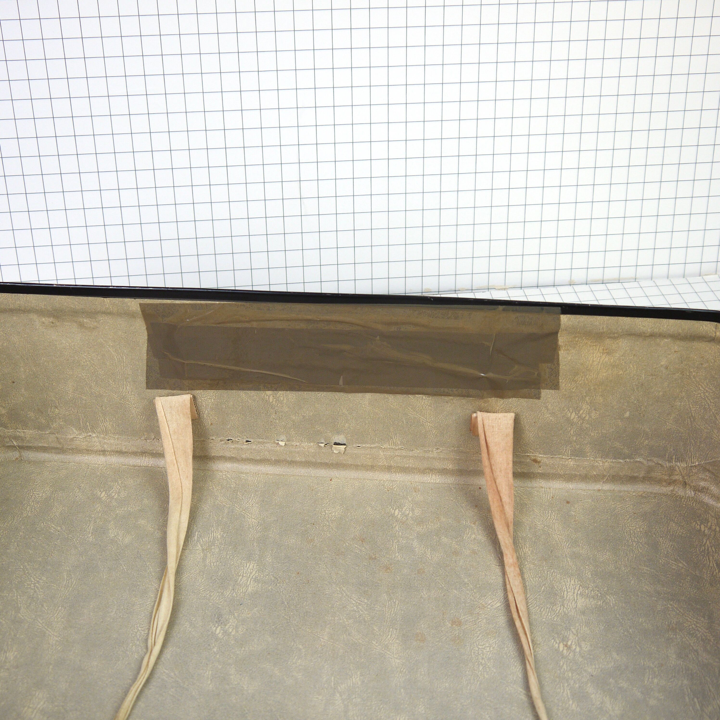 Green scottish fabric case with key