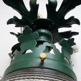 Lustre plafonnier verrerie en forme d'ogive