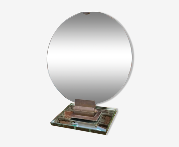 Round mirror art nouveau period