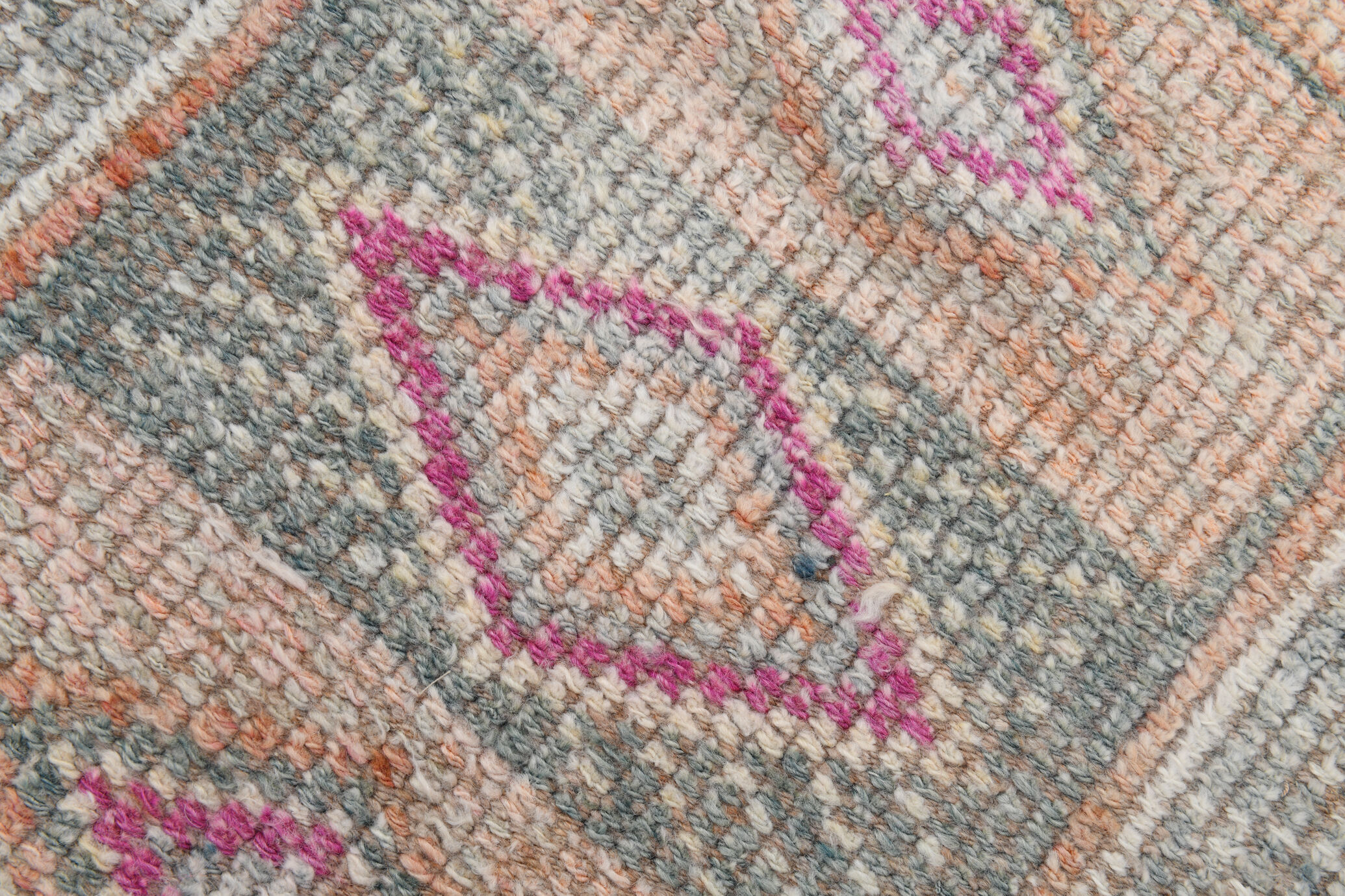 3x10 neutral handmade vintage runner rug, 78x326cm