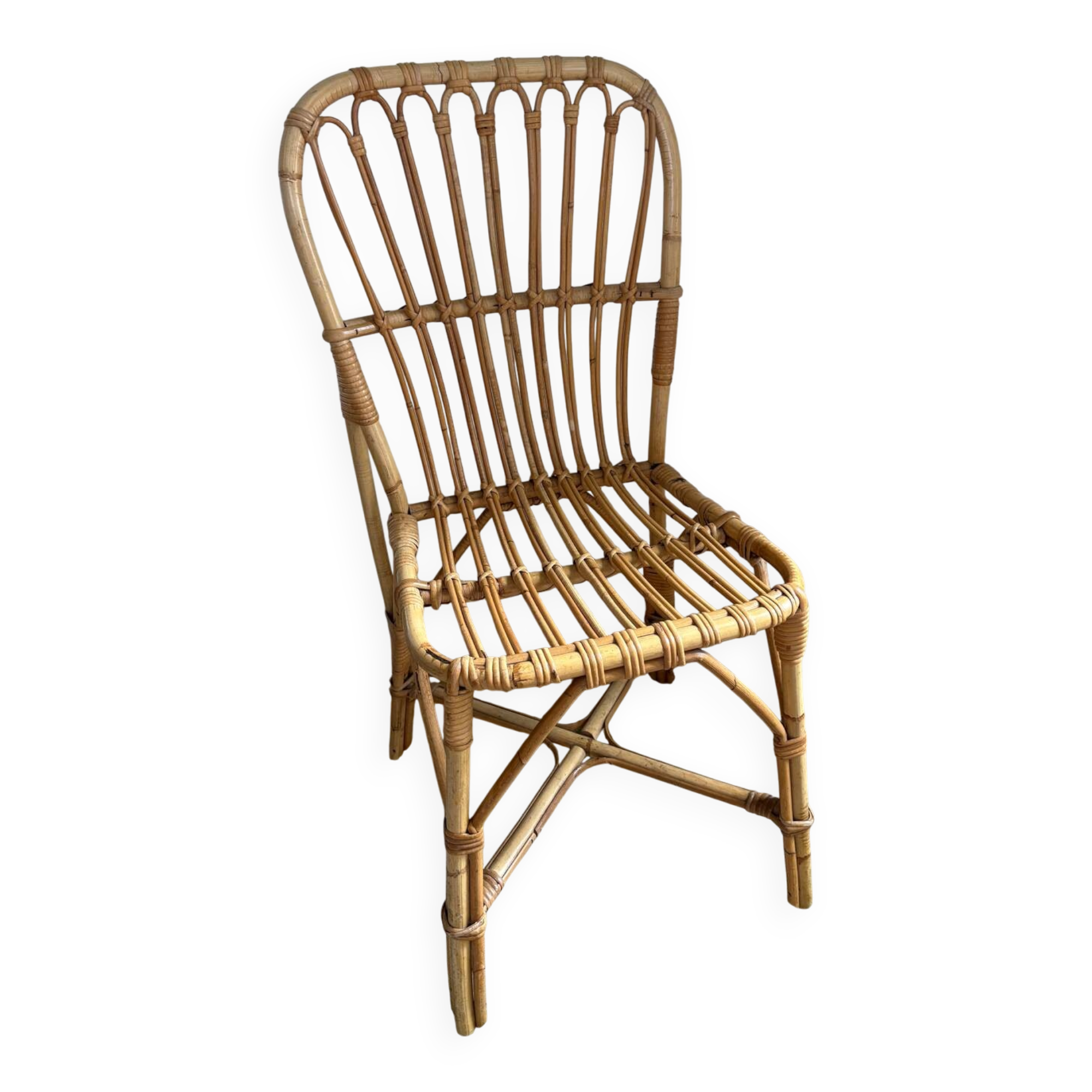 Rattan and bamboo chair from the 50s/60s.