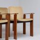 Vintage dining table set with armchairs