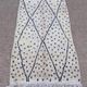 Tapis berbère en laine pure fait main traditionnelle taille 150/250 cm