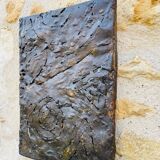 Set of three brutalist wall sculptures, by Irv Bramberg, vintage