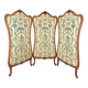 Old wooden and fabric screen