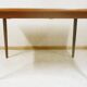 Scandinavian teak expandable table