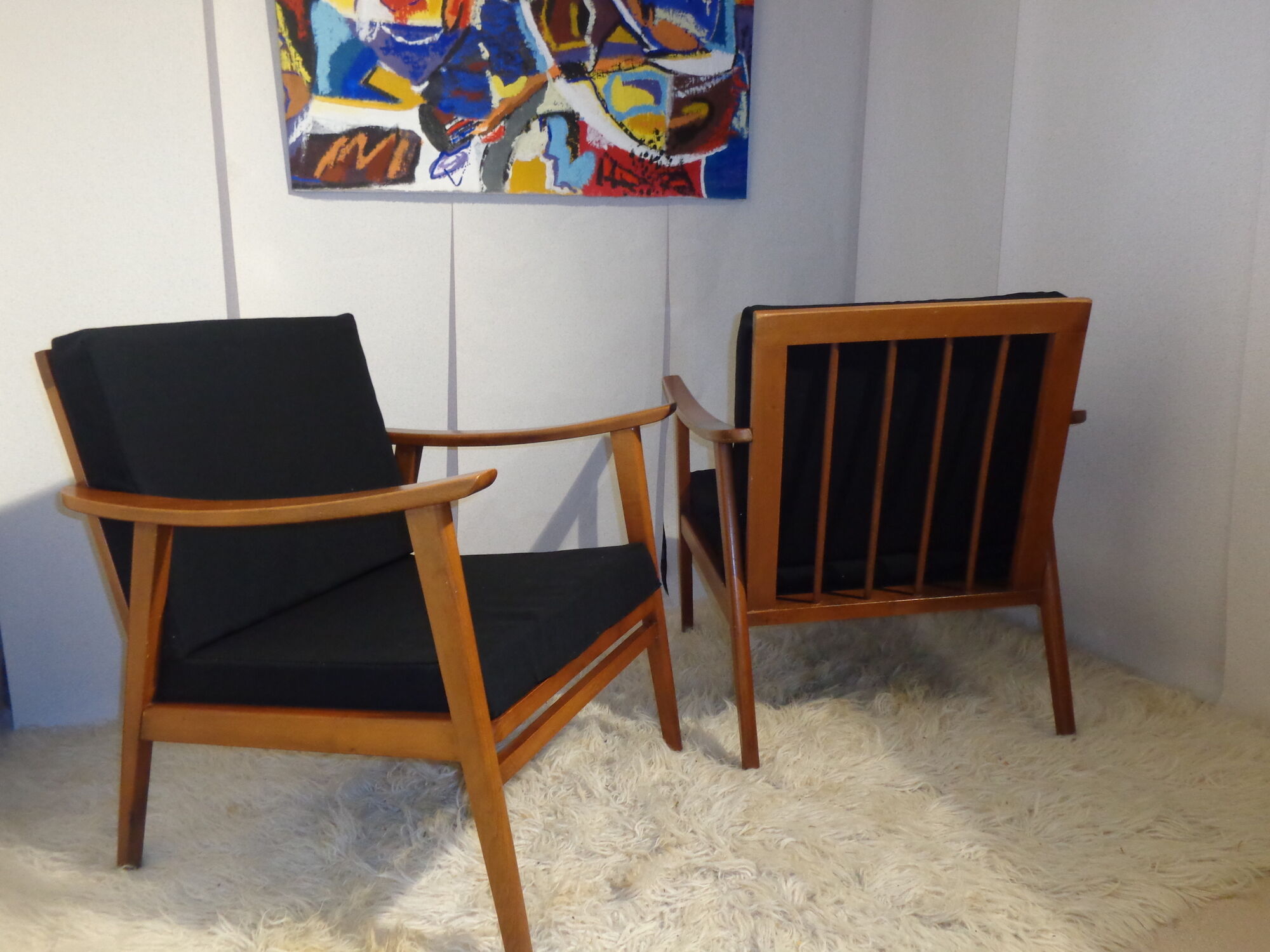 Pair of armchairs scandinavian of the 1960s