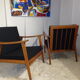 Pair of armchairs scandinavian of the 1960s