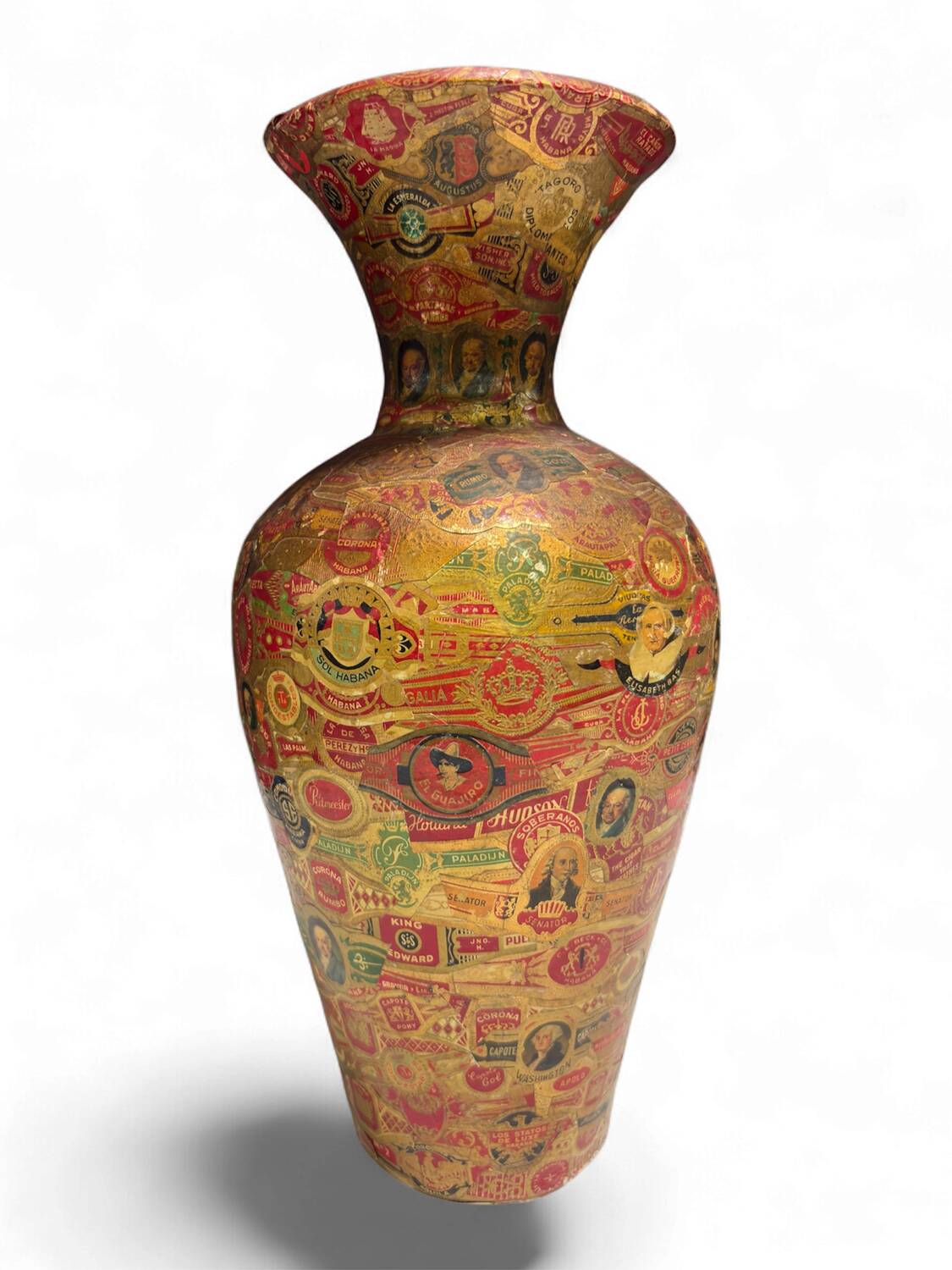 Vase with Cigar Ring Decorations – Folk Art, around 1900