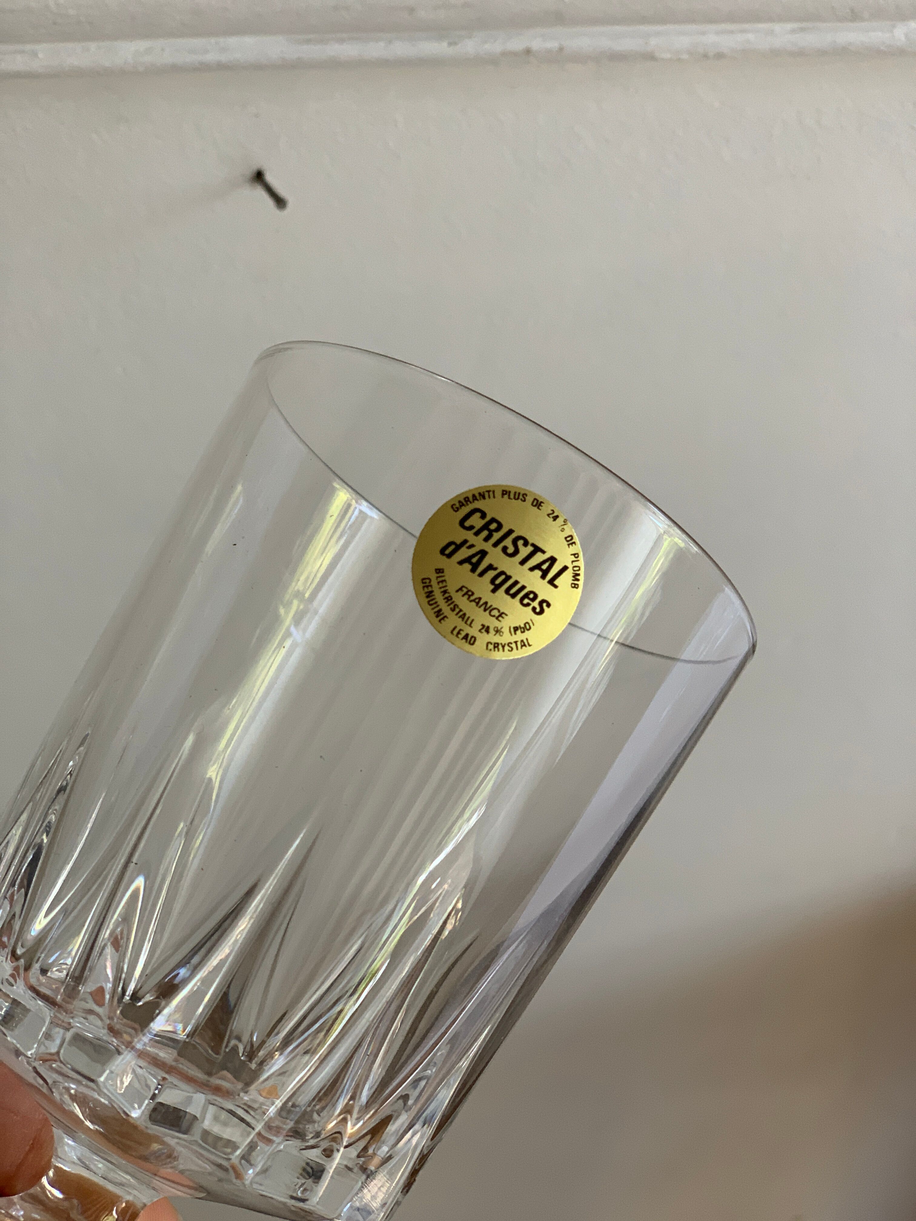 Crystal wine glasses