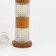 Lampes de table Orrefors en teck et verre, lot de 2 , Suède, 1960