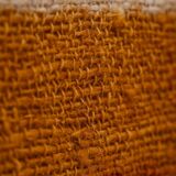 Triptych with geometric decoration in woven wool. Handcrafted work, 20th century.