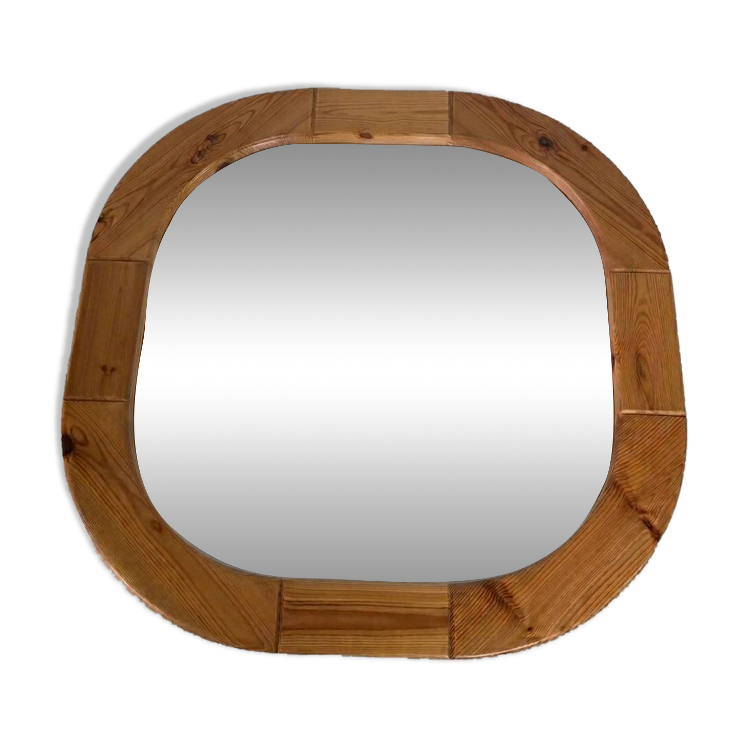 Miroir Vintage IKEA – Modèle Rare en Pin – Circa 1970