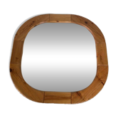 Miroir Vintage IKEA – Modèle Rare en Pin – Circa 1970