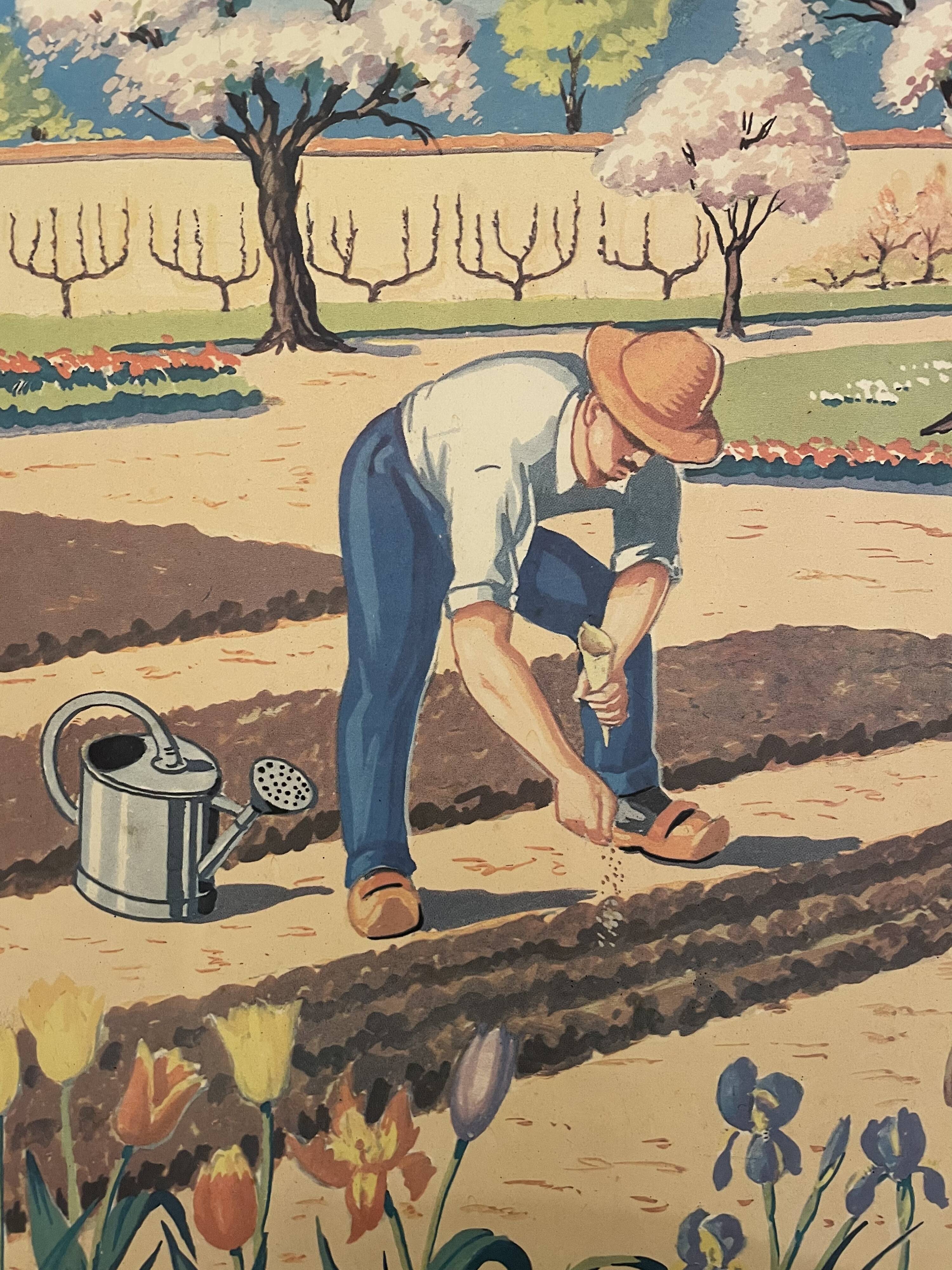 Vintage MDI school poster