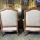 Pair of Louis XV style armchairs 19th century