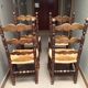 set of 4 louis XIII chairs mulched