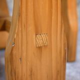 70s pine stool