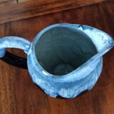 Flamed stoneware pitcher