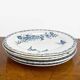 5 assiettes dépareillées Terre de fer 1900