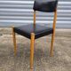 Scandinavian chair in teak and skai 1960