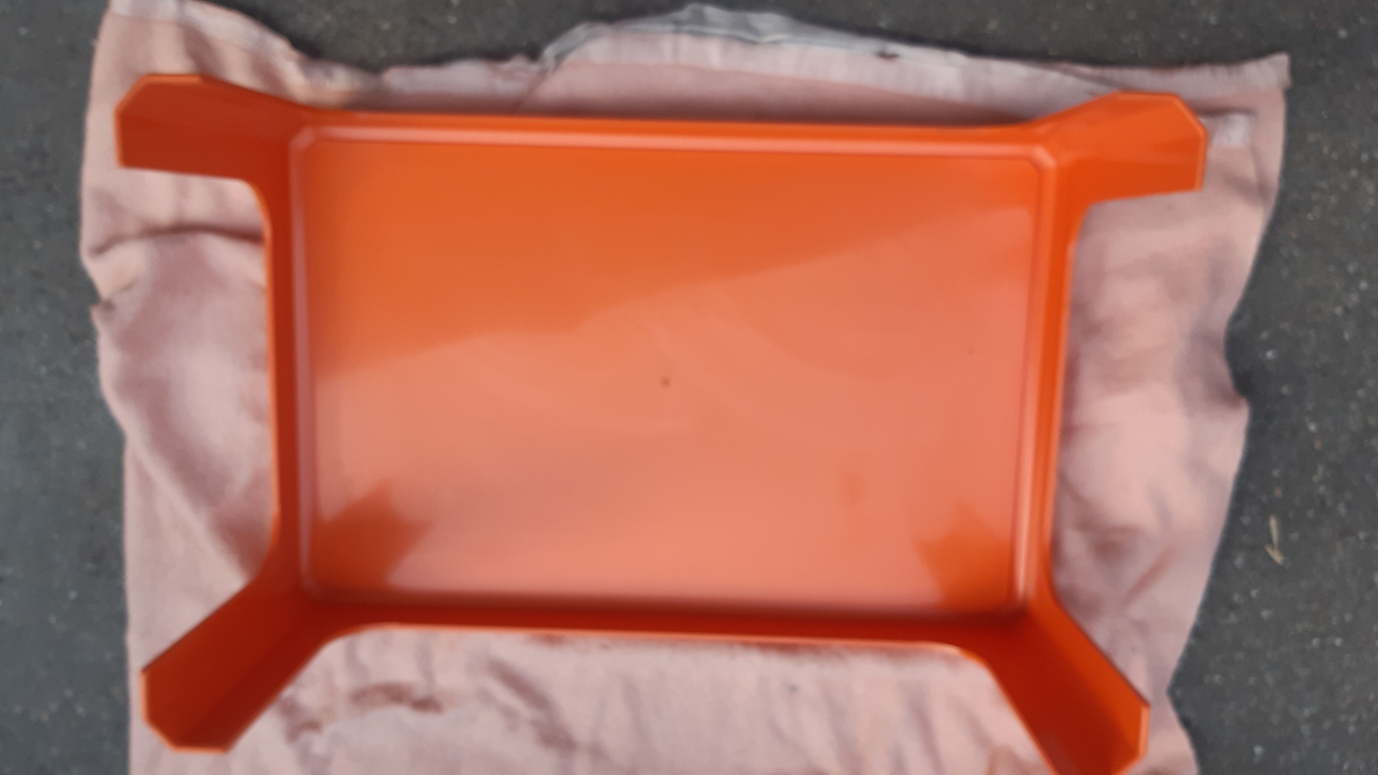 Orange vintage coffee table