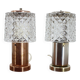 Pair of Small Design Table Lamps by Kamenický Šenov, 1970s