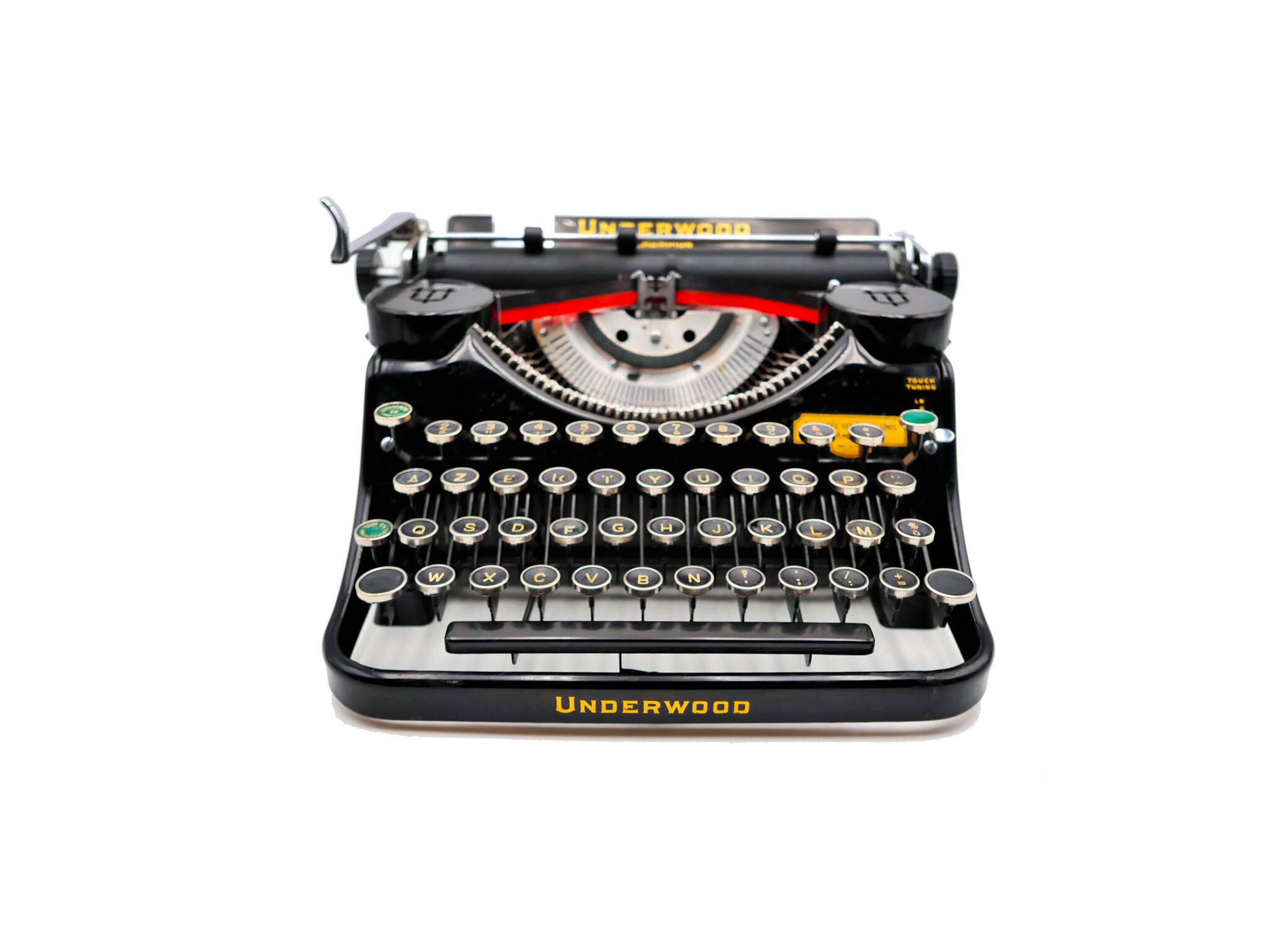 Machine à écrire Underwood Champion Noire USA révisée ruban neuf 1935 Selency