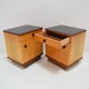 Pair of mid-century czechoslovakian  bedside tables,1960‘s.